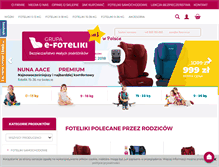 Tablet Screenshot of e-foteliki.pl